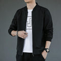 Men's Casual Zip-Up Bomber Jacket — Windproof Spring Autumn Outerwear